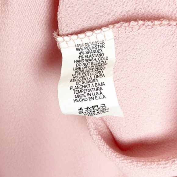 Fashion Nova Long Sleeve Tie Front Pink Crop Top - Picture 16 of 16